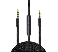 Black Headphone Cable For G433 G233 GPROX Models Headphones Extension With TangleFree Braide Design Detachable Gaming Headsets