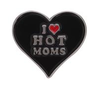 Black Heart Enamel Pins I Love my boyfriend I Love My Girlfriend Brooches Black Heart Enamel Pins Lapel Badges Jewelry Gift for Couples, normal, Metal, gem na