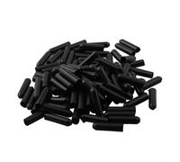 Black Heat Shrink End 100 Pack for Reliable Wire End Sealing in Telecommunication and Electrical Networks