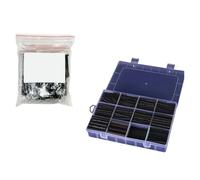 Black Heat Shrink Tube Kit Thermoresistant Wire Wrapping Cable Insulation Sleeves Protecter Electrical Connection(Mix 777PCS)