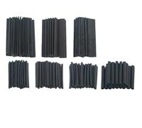 Black Heat Shrink Tube Kit Thermoresistant Wire Wrapping Cable Insulation Sleeves Protecter Electrical Connection(127pcs-bag)