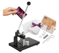 Black Heavy-Duty Corner Rounder Cutter - R6mm R10mm 1.2"/30mm Thickness Machine With Paper Hold Metal Commercial Punch for Plastic Metal Paper Cardstock