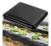 Black Heavy Duty Polythene Sheeting, Extra Thick Waterproof Plastic Cover, Garden Grow Horticultural Membrane for Gardening, Building Insulation & Rubble Protection, Dustproof Ground Sheet (3m x 15m)