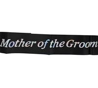 Black Hen Party Sash - (Sashes with silver font) (Mother of the Groom)