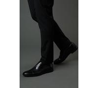 Black High Shine Leather Oxford Shoes Burton Black 11