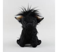 (black) Highland Cow Scottish Highland cattle plush toy cute imitation long-hair cattle doll
