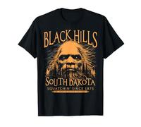 Black Hills South Dakota Bigfoot 1875 Sasquatch Orange Art T-Shirt