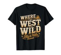 Black Hills South Dakota Where West Wild Identity Western T-Shirt