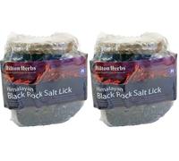 Black Himalayan Salt Lick 1kg (Pack of 2)