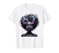 Black History 67 Meme Loc'd Hair Art Black Queen Afro Woman T-Shirt