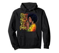 Black History African American Black Woman Believes in Jesus Pullover Hoodie