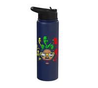 Black History African American Famous Leader Roots Collage Stainless Steel Insulated Water Bottle