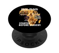 Black History Before Slavery Melanin Pride Pan Africanism PopSockets Adhesive PopGrip