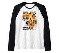 Black History Before Slavery Melanin Pride Pan Africanism Raglan Baseball Tee