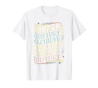 Black History Believe Achieve Succeed Motivational Design T-Shirt