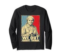 Black History Harriet Tubman African We Out Juneteenth Retro Long Sleeve T-Shirt