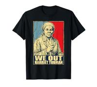 Black History Harriet Tubman African We Out Juneteenth Retro T-Shirt