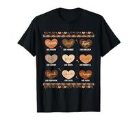 Black History Heart Melanin African Women Valentine T-Shirt