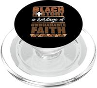 Black History Heritage Of Unshakeable Faith Men Women Kids PopSockets PopGrip for MagSafe