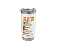 Black History Honor Inspiration Strength Truth Respect Stainless Steel Insulated Tumbler