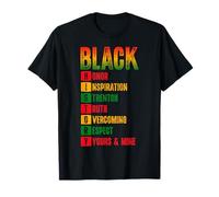 Black History Honor Inspiration Strength Truth Respect T-Shirt