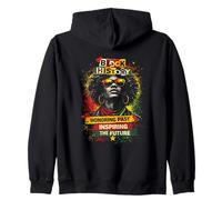 Black history honoring past inspiring the future Zip Hoodie