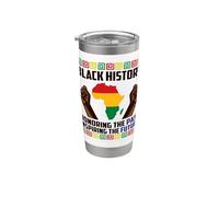 Black History Honoring The Past Inspiring The Future Power Stainless Steel Insulated Tumbler