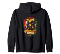 Black history honoring the past inspiring the future Zip Hoodie