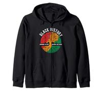 BLACK HISTORY HONORING THE PAST INSPIRING THE FUTURE Zip Hoodie