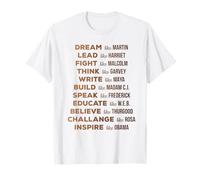 Black History Influential Inspirational Leaders T-Shirt