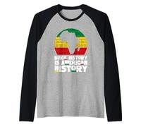 Black History is American History - Black History Month Raglan Baseball Tee