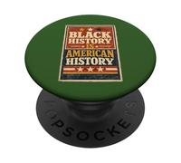Black History is American History Retro African Patriotic PopSockets Adhesive PopGrip