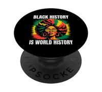 Black History Is World History Afro Pride Pan African Art PopSockets Adhesive PopGrip