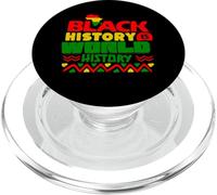 Black History Is World History Afrocentric Heritage Art PopSockets PopGrip for MagSafe