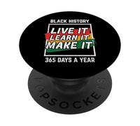 Black History Live Learn Make It African American Men Women PopSockets Adhesive PopGrip