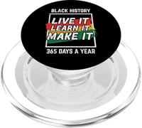 Black History Live Learn Make It African American Men Women PopSockets PopGrip for MagSafe