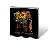 Black History Lives Matter Peace Funny Lapel Pins Square Brooch Tie Suit Dress Accessories for Men Women Wedding Birthday