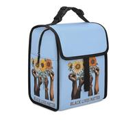 Black History Lives Matter Peace Lunch Bag Insulated for Work Picnic
