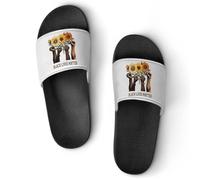 Black History Lives Matter Peace Men's Slide Sandal Non Slip Shower Shoes Bathroom Slippers for Pool Beach 43 (265mm)