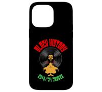 Black History Month 24/7/365 Vinyl Record LP Afro Music DJ Case for iPhone 14 Pro Max