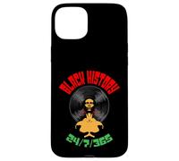 Black History Month 24/7/365 Vinyl Record LP Afro Music DJ Case for iPhone 15 Plus