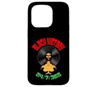 Black History Month 24/7/365 Vinyl Record LP Afro Music DJ Case for iPhone 15 Pro