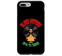 Black History Month 24/7/365 Vinyl Record LP Afro Music DJ Case for iPhone 7 Plus/8 Plus