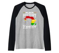 Black History Month Africa Breaking Every Chain Raglan Baseball Tee