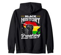 Black History Month Africa Breaking Every Chain Zip Hoodie