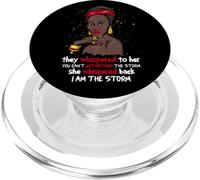 Black History Month African Afro I Am The Storm PopSockets PopGrip for MagSafe