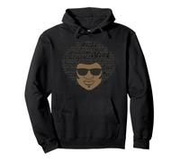 Black History Month African American Afro Man Pullover Hoodie
