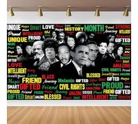 Black History Month Backdrop, 71x43 Inch