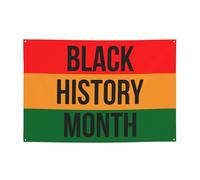 Black History Month Banner Backdrop Photography Background 47x71in Flag For Party Home Yard Holiday Decoration