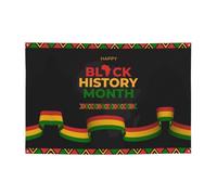 Black History Month Banner Backdrop Photography Background 47x71in Flag For Party Home Yard Holiday Decoration